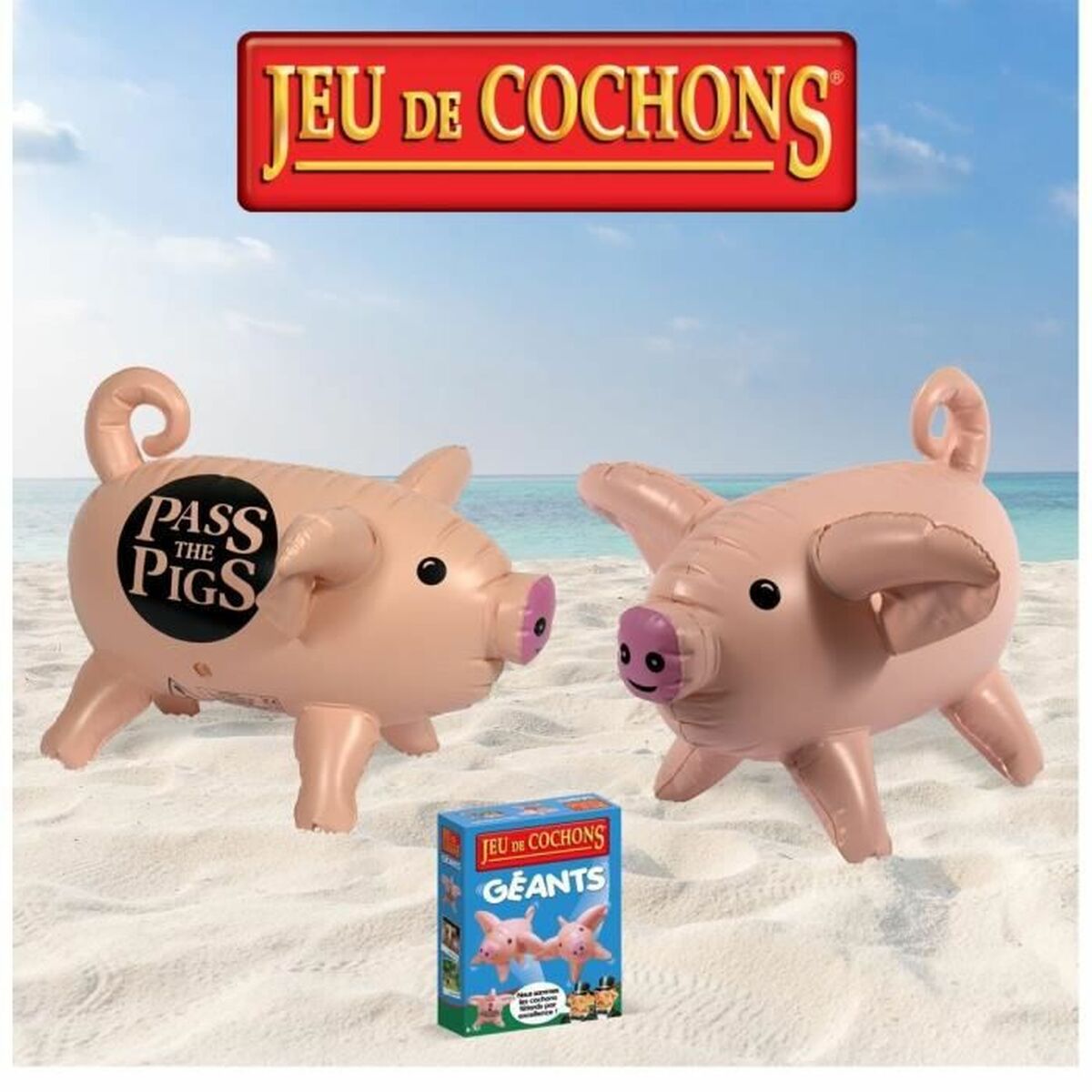 Opblaasbaar Winning Moves Jeu de Cochons Geants (FR)